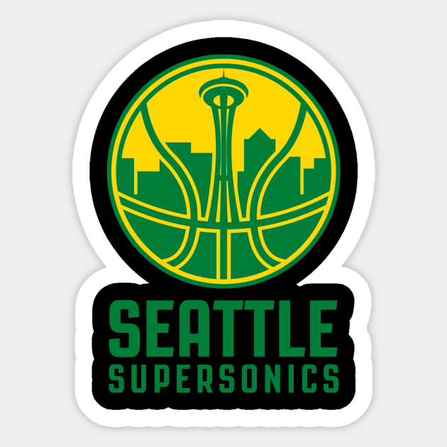 Seattle Sonic Best Logo Sticker by antyadita